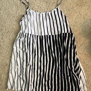 Loosely fitted stripped sundress
